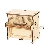 Supvox Holz Klavier Puzzle Spieluhr DIY Handwerk Montage Spielzeug Ohne Kleber Für Kleine Hände Zum Gemeinsamen Bauen Mit Kindern