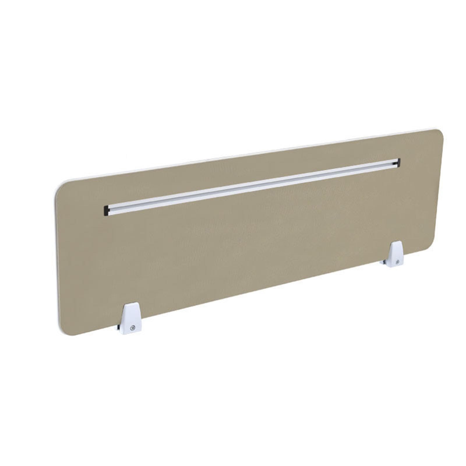 HJYCLFAZU Acoustic Desk Privacy Panel, Soundproof Divider for Stand-Sit Workstations, Brown 120cm x 30cm, Office Partition Independent Desks, Noise Reduction Separator