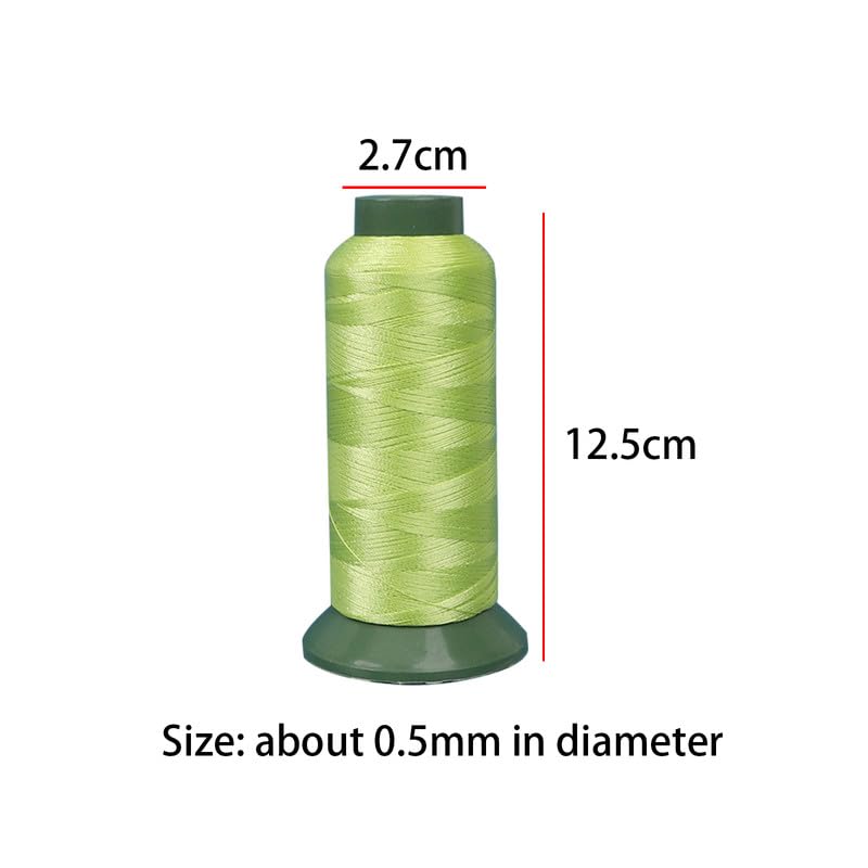 1000Yards Strong Nylon Thread 0.5mm Wide Green Nylon Sewing Thread for Sewing,Bags, Canvas, Cowhide - Image 2