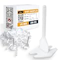 ALBO Tile Leveling System Base Plates 1/8" - 250 PCS - Professional Floor Wall Tile Spacers Anti-Lippage Installation Clips All Tile Formats Self-Leveling Spacer System Tile Setting