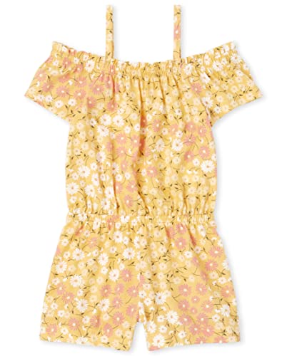 The Children's Place Baby Girls And Toddler Printed Rompers, Daisy Meadow, 4T US