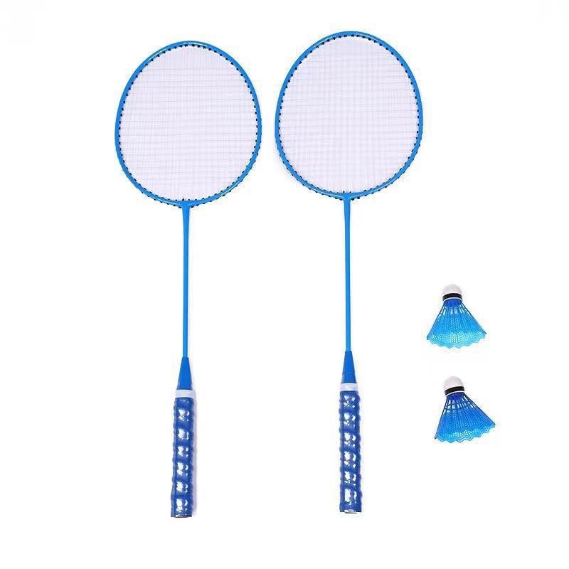 Badminton Racket Type Aluminum Alloy Rackets for Beginners(Orange)