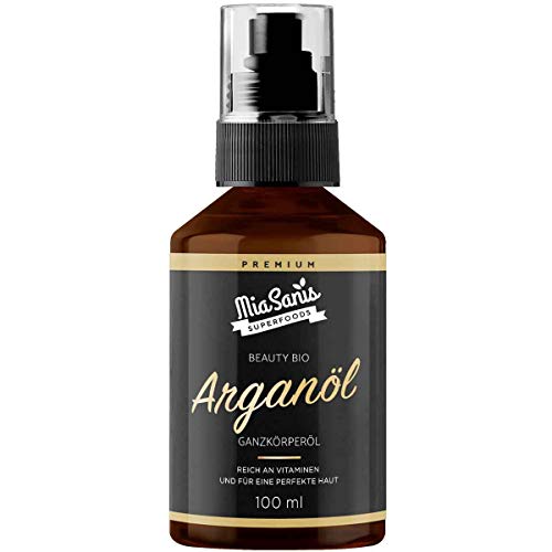 Preisvergleich Produktbild Arganöl BIO 100ml Ganzkörperöl - Feuchtigkeitspflege für Gesicht, Haut und Haar, kaltgepresst und 100% naturrein - Beauty Öl (Arganöl)