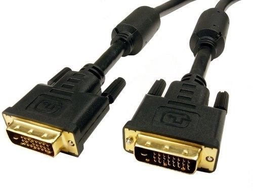 AYA 10Ft (10 Feet) DVI-I Dual Link (24+5) Male to Male Digital/Analog Video Cable w/Ferrites