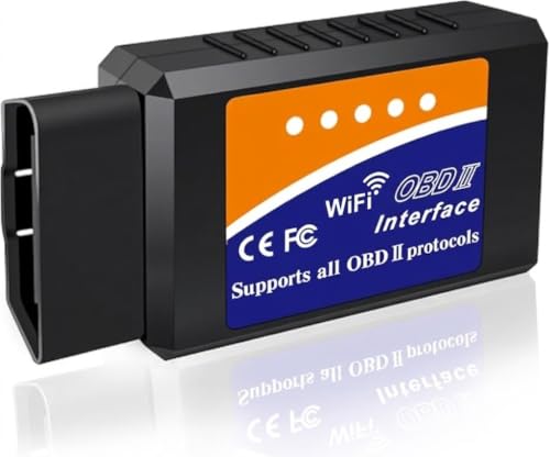OBD2 WiFi Scanner for iPhone iOS Android Windows Car Code Reader Enhanced Auto Diagnostic Scan Tool Odb2 OBDII Adapter Check Engine Light Live Data Reset Vehicle Performance Test