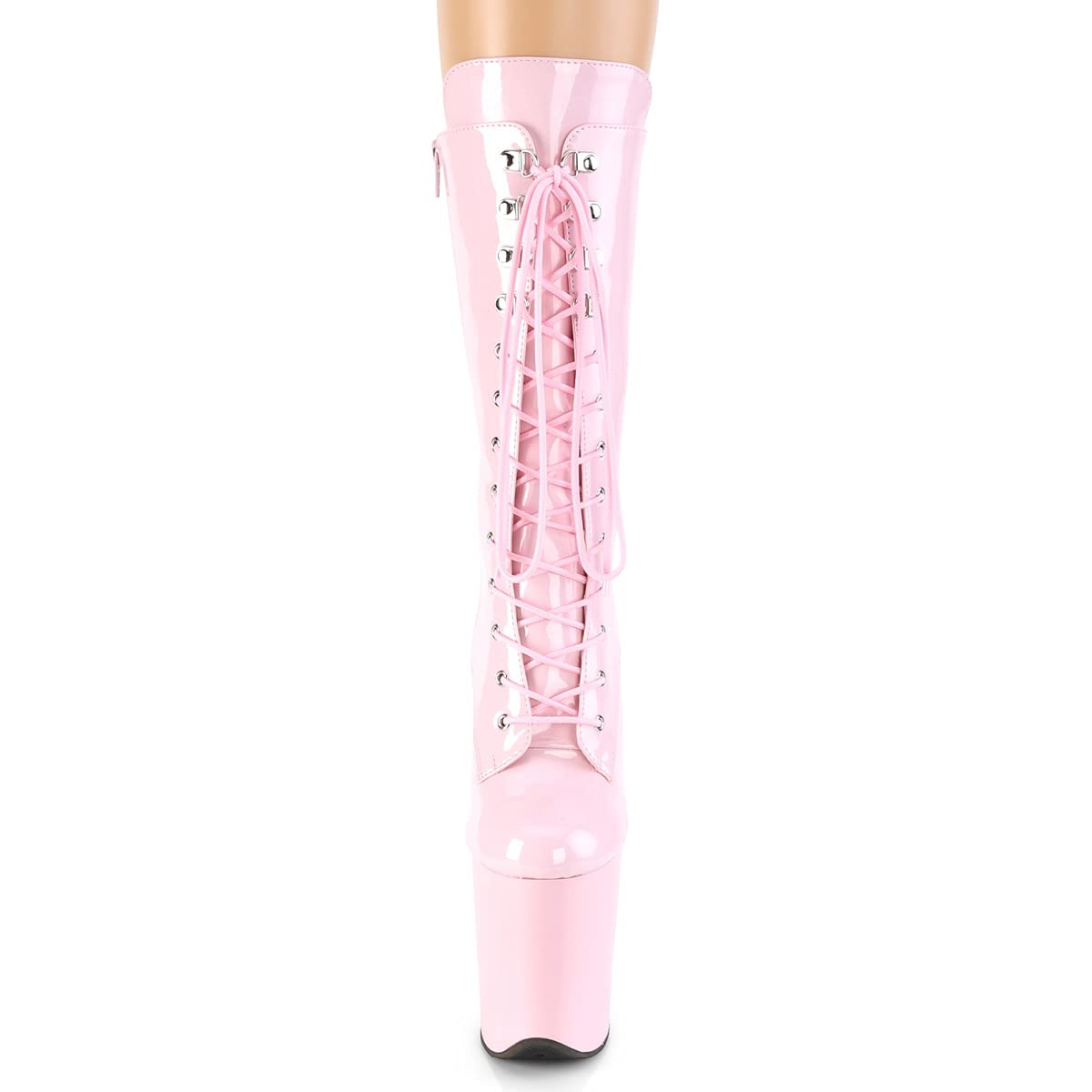 Pleaser FLAMINGO-1050 Wht Pat/Wht