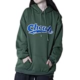 [アーケード] パーカー レディース 裏起毛 韓国風 オーバーサイズ カレッジロゴ フーディー アメカジ スウェット パーカー グリーン