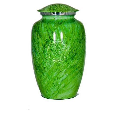 Apollonia Green Faux Marble Cremation Urn Cover