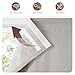 StangH Natural Linen Roman Shade for Doors, Cordless 100% Blackout French Door Shade with Magnetic Lift, Easy Install Privacy Window Blind for Living Room Office, W 26 x L 64, 1 Panel
