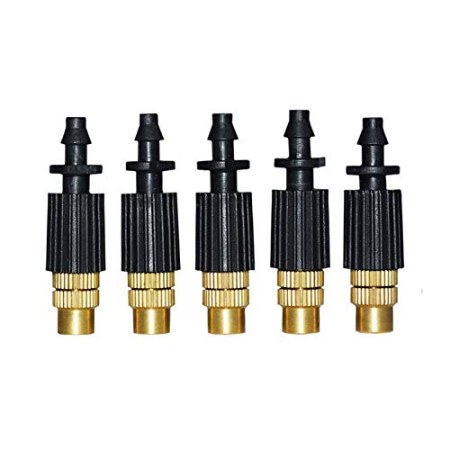Conector dentado de 1/4" y boquilla atomizadora para evitar fugas en riego de jardín 3
