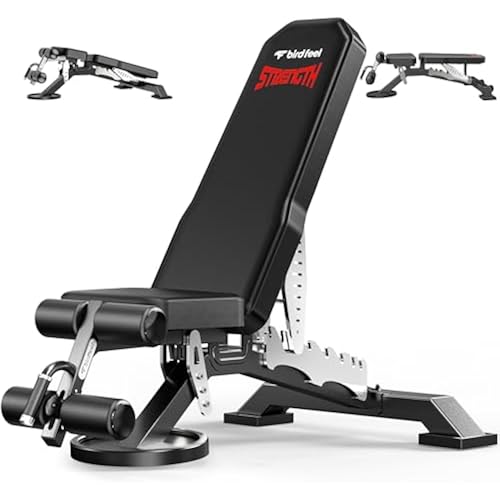 Adjustable Weight Bench, 1800LBS Heavy Duty Workout Bench for Home Gym