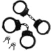 Holt 2 Pairs Authentic Police Issue Professional Double Lock Handcuffs |Black Steel Welded Chain 4 Keys |2pc Set Multi Tool Key Chain