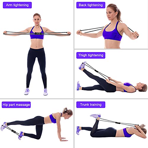 HPYGN Resistance Bands, Figure 8 Exercise Bands for Women Men, 8 Shaped Resistance Bands for Arms, Chest Expander, Yoga Gym Fitness Pulling Rope 8 Word Elastic for Exercise Muscle Training Tubing3