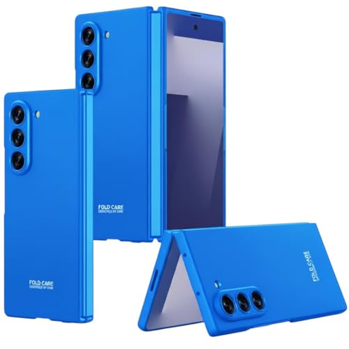 Image of TechTrendz Hard PC Ultra Slim Matte Case for Samsung Galaxy Z Fold 7,Shockproof Anti Scratch Protective Cover with Wireless Charging Compatible with Z Fold 7 5G (Blue)