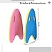 LUMINFLY 2-Piece Eva Swim Kickboard Set for Adults and Kids, A-Shape Training Board with Hand Grips, 15.7 in Foam Swim Aid, Pool Toy