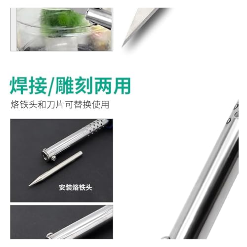 TLGHFA 60W External - heated Electric Engraving Knife & Household Soldering Iron 8 piece Set for Handmade Welding and by Generic - Image 6
