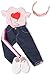 Götz 3403154 Set Abbigliamento Jeans per Bambole Che Stanno in Piedi - Taglia XL - Set di Abbigliamento / Accessori per Bambole - Adatto per Bambole Che Stanno in Piedi Taglia XL (45-50 cm)