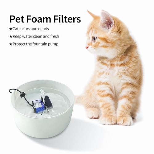 ieron 12 Pieces Cat Water Fountain Foam Filters - Image 4