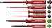 Produktbild PB Swiss Tools POZIDRIV SCHLITZ Schraubendreher-Set Elektriker VDE PB 5543, Isoliert bis 1.000 Volt, 100% Swiss Made, Unbegrenzte Garantie, Rot (6-tlg. (PZ1/PZ2/1/2/3/4))