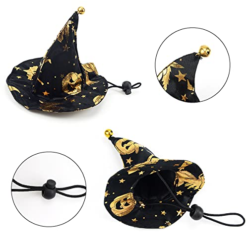Pet Halloween Outfits Dog Costumes Pet Clothes with Adjustable Witch Hat Capes Costume for Small Medium Dogs Cats Halloween Christmas Party - Image 3