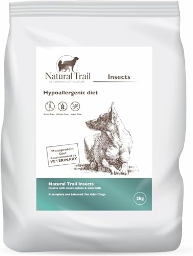 Natural Trail Insekte Protein, MONOPROTEIN, Insektenfutter, Hundefutter, Allergie, Getreidefrei, Glutenfrei, Weizenfrei (2kg)