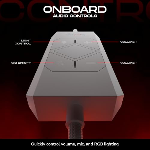 Image of daWg HeadBug G30 Wired Gaming Headset, 50mm Neodymium Drivers, Virtual 7.1 Surround Sound, Hi-Res Audio, Flexible Gaming Mic, Audio Controls, RGB LED, Soft Ear Cushions, Windows Software (White)