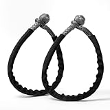 CORDEAST Synthetic Soft Shackle 1/4“ X 22” (10140 lbs Breaking Strength) Small UHMWPE Rope Shackle for ATV UTV Light Vehicle Recovery (Gray, 2-Pack)