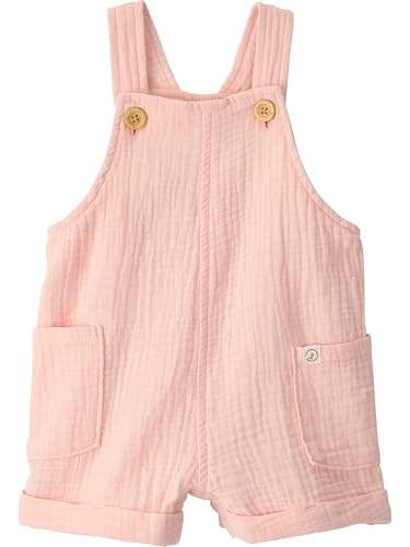 Little Planet by Carter's Girl Organic Cotton Gauze Shortall, Light Pink, 6M