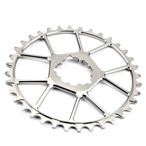 CobraCrawler MTB Bike Chainring Wide Narrow Teeth Chainwheel 8/9/10/11S Mountain Bicycle ChainWheel 32/34/36/38T Ultralight 55g 3-Nail (32T Titanium)