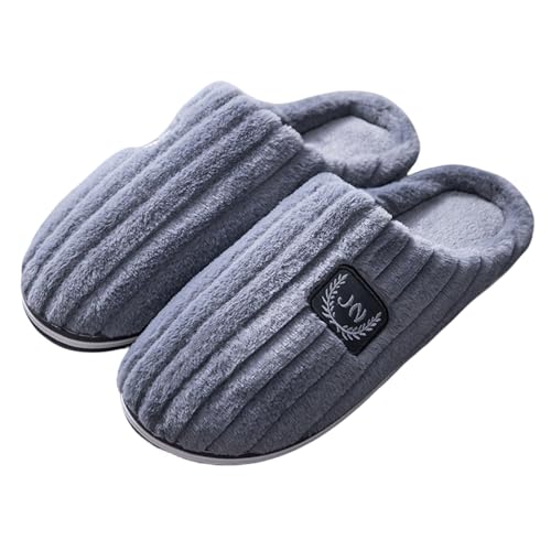 Pantoufles en coton homme grand format pour des matins d'hiver chaleureux