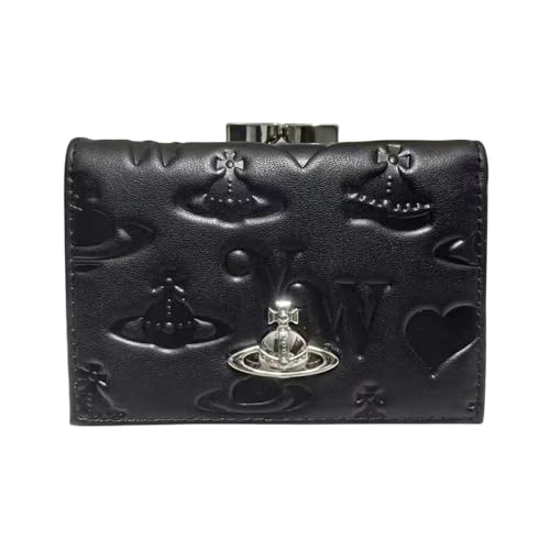 ヴィヴィ .アンウエス.トウッド 三つ折り財布 イル ミニ財布 ブラウン レディース51010018 L001L N403[並行輸入品] (ブラッ ク)