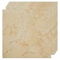 VallisCo 30-Pack Peel and Stick Vinyl Floor Tiles, 12"x12" Self-Adhesive Waterproof Peel and Stick Flooring Planks DIY for Bathroom, Kitchen, Living Room, Cover 30 Sq. Ft Beige