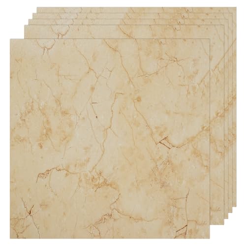 30-Pack Peel and Stick Vinyl Floor Tiles, 12"x12" Self-Adhesive W...