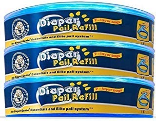 Diaper Refill Bags,840 Counts (Pack of 3) compatible with Diaper Genie Diaper Pails