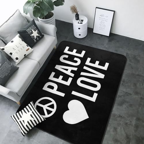 Peace Love Physical Therapy Anti Slip Carpet 80x58in Suitable for Family Bedrooms or Offices