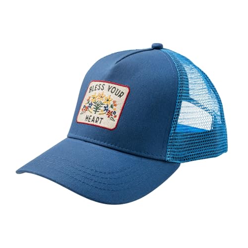 PACIFIC BRIM Women's Adjustable Cap Mesh Side Panels Trucker Hat - Bless Your Heart