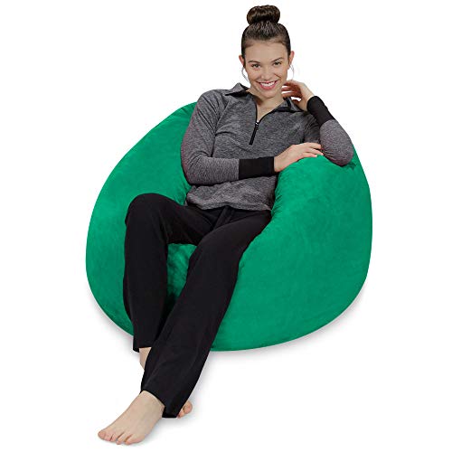 Sofa Sack - Plush, Ultra Soft Bean Bag Chair - Memory Foam Bean Bag Chair With Microsuede Cover - Stuffed Foam Filled Furniture And Accessories For Dorm Room - Aqua Marine 3' #TOP1