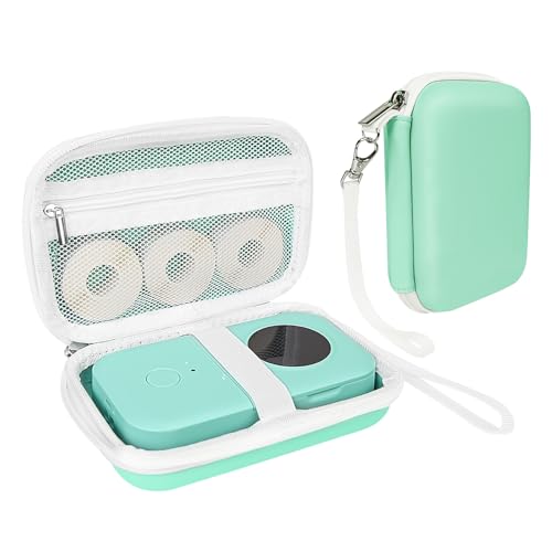 Image of Teyomi Case Compatible with Phomemo D30 D35, Cover for Phomemo D30 Label Maker, Hard Shell Storage Bag-Green (Box Only)