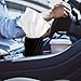 Car Cup Holder Tissue with 3 Pack Facial Tissues, Car Tissues Cylinder, Refillable Round Travel Tissue Tube for Vehicle, Office, Home Use (Black)