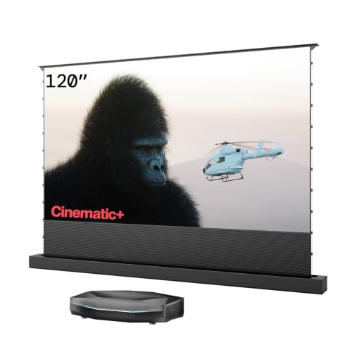 Image of AWOL Aetherion Pro 4K 3D ultra short throw projector &120 inch Motorized ALR Floor Rising Projector Screen Bundle(Aetherion Pro & ALR-F220C)