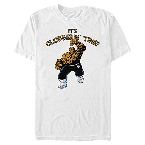 T-shirt Marvel Fantastic Four blanc vêtement été homme taille 4XL
