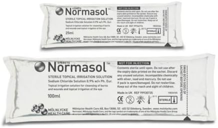 Sterets Normasol Sterile Topical Irrigation Solution Sachets 25ml, Pack of 10