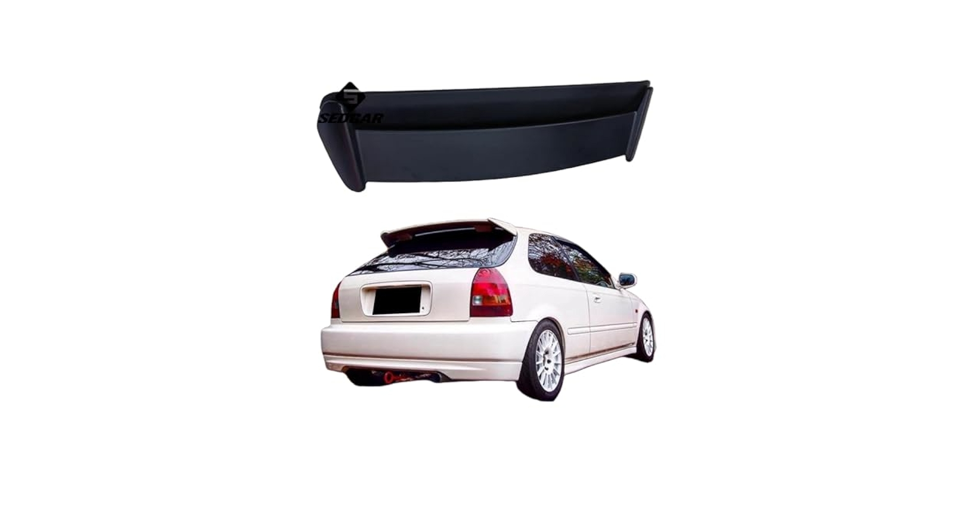Amazon | ホンダシビック EK9 1996-2000 ルーフスポイラー ABS