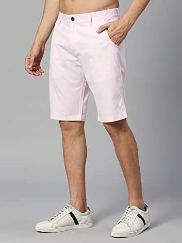 Image of Thomas Scott Men's | 100% Cotton | Solid | Above Knee | Button Closure | Chino | Casual Shorts for Men