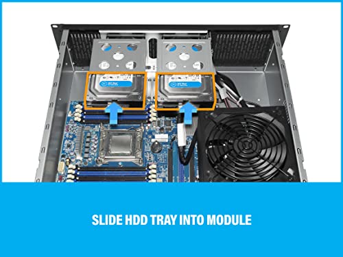 Image of Rosewill 3U Server Chassis Rackmount Case | 6 x 3.5 Bays | ATX Compatible | 2 x 80mm Fans | 2 x USB 3.0 | RSV-Z3100U