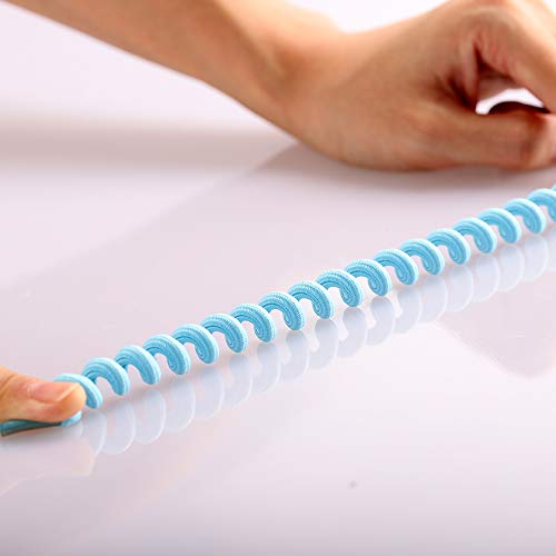 Coobbar 10 Pair Curly Elastic Shoelaces No Tie Trainer Kids Shoe Laces Colours for Childs and Adults Best in Sports Flat Shoelace