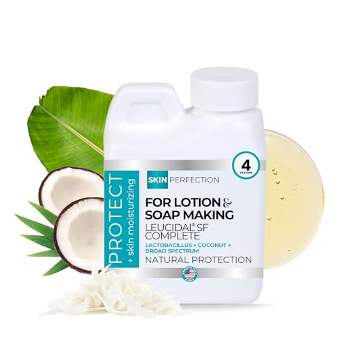 Leucidal Complete Natural Preservatives for Cosmetics Alternative Protectant Making Organic Hair Soap Skincare Radish Root Leucidal Liquid + AMTicide Coconut Ferment 4 oz