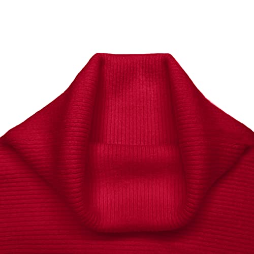 GABERLY Turtleneck Batwing Sleeves Dolman Knitted Oversized Sweaters and Pullovers Tops for Women3