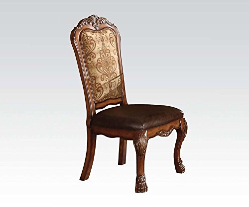 Acme Dresden Side Chair, Cherry Oak Finish, Set Of 2 #TOP26