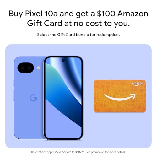 Google Pixel 10a - Lavender - 128 GB with $100 Amazon Gift Card
